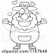 Prospector Outlined Coloring Clipart Cartoon Vector Loving Arms Open Dancing Cory Thoman Happy Man sketch template