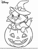 Halloween Coloring Disney Pages Cat Kids Witch Print Book Sheets Pumpkin Printable Color Coloringlibrary Colouring Coloriage Imprimer Marie Para Fall sketch template