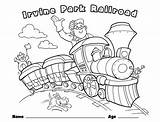 Coloring Train Pages Christmas Railroad Crossing Children Park Printable Getcolorings Irvine Color Pumpkin Childrens Fun Rides Print Grade Event Now sketch template