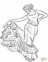 Danseuse Flamenco Dancer Espagnole Espagne Kolorowanka Danseres Spaanse Tancerka Kolorowanki Druku Espanhol Tango Bailaoras Kleurplaat Kleurplaten Spagnolo Pascher Remarquable Wydruku sketch template