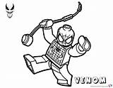 Spiderman Coloring Lego Pages Venom Printable Kids Adults sketch template