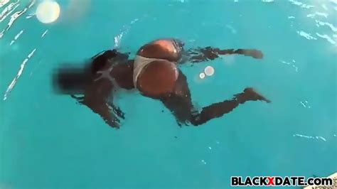 Ebony See Through Swimsuit Underwater Eporner