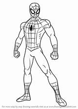 Spider Spiderman Aranha Homem Drawingtutorials101 Emotioncard Characters Stencil Artigo sketch template
