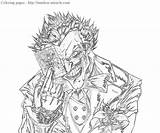 Joker Coloring Pages Batman Arkham City Printable Drawing Face Harley Quinn Knight Card Color Evil Print Timeless Miracle Getdrawings Popular sketch template