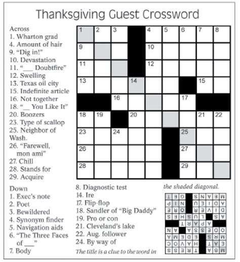 thanksgiving crossword puzzle thanksgiving crossword puzzle