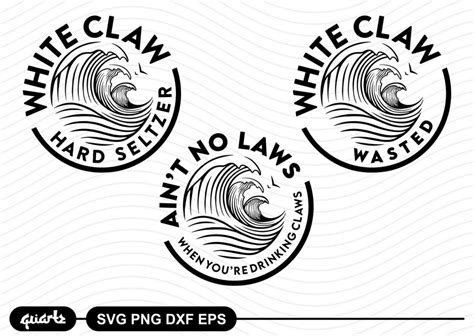 white claw logo svg cut file gravectory