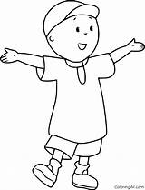 Caillou Coloringall Welcoming Coloringpages101 sketch template