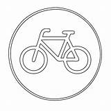 Verkeersborden Fietspad Kleurplaten Verplicht Netherlands Bicycles sketch template