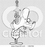 Swallowing Circus Sword Entertainer Illustration Man Royalty Clipart Vector Cartoon Toonaday sketch template