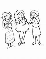 Embarazada Embarazadas Embarazo Madres Familia Amigas sketch template