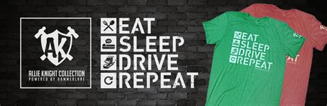 eat sleep drive repeat shirt series part  hammer lane