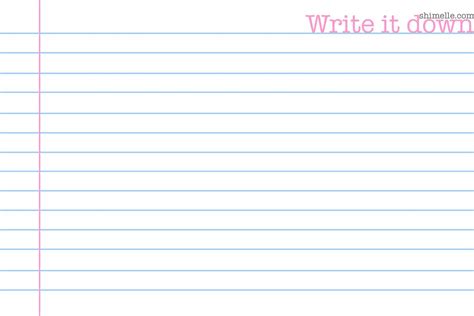 blank paper  type   printable lined notebook paper