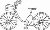 Coloring Bike Bicycle Pages Transportation Printable Drawing Kb sketch template