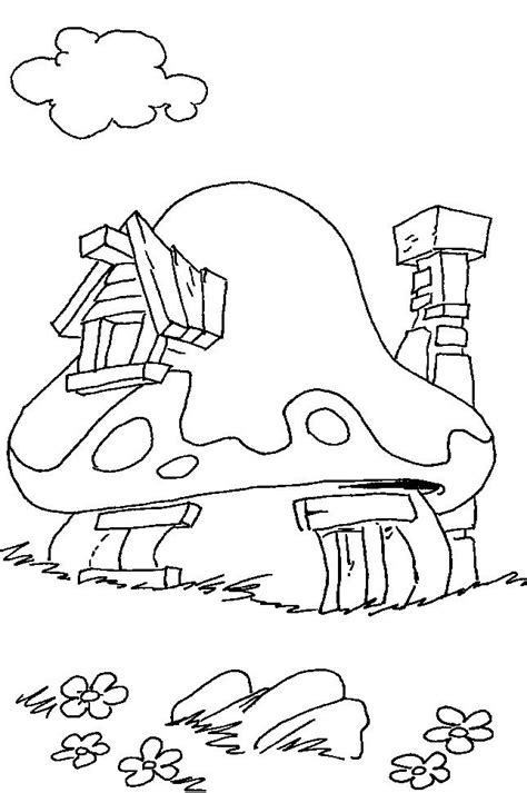 smurf coloring pages images  pinterest