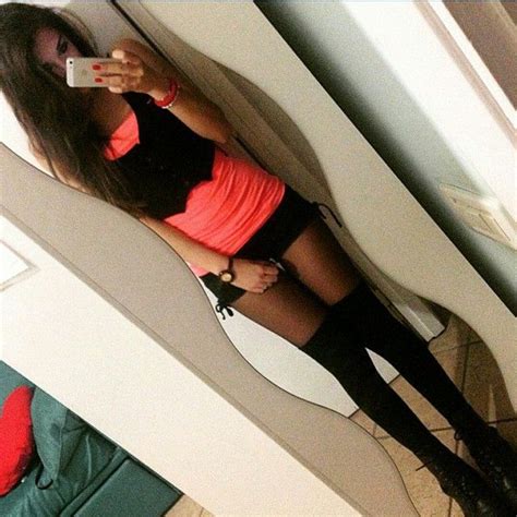 selfies in hose girls short dresses knee boots boots
