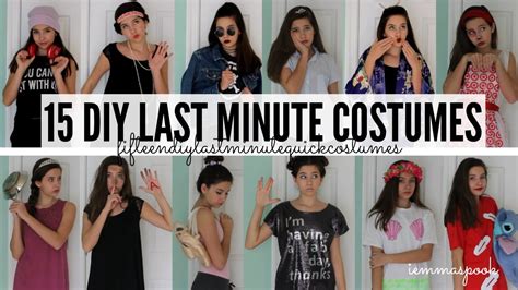 diy  minute costumes youtube