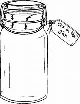Coloring Pages Jar Garden sketch template