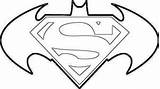 Superman Symbol sketch template
