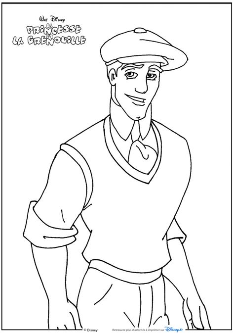 prince naveen coloring page coloring pages