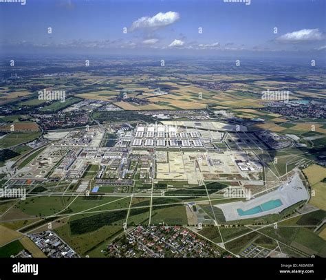 aerial view  messe munich  res stock photography  images alamy