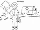 Paramedic Pages Colouring Coloring Kids Activities Clipart Community Aid Helpers Occupation Ems Preschool Ambulance Nz Printables First People Print Getdrawings sketch template