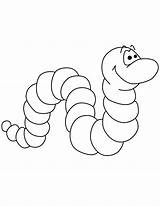 Worm Coloring Pages Printable Cute Worms Color Clipart Print Apple Cartoon Kids Book Preschool Colour Sheets Pdf Animal Visit Library sketch template