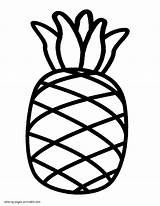 Coloring Pineapple Pages Outline Fruit Toddler Drawing Fruits Vegetables Printable Toddlers Preschoolers Preschool Print Clipartmag Getdrawings Gif Comments sketch template