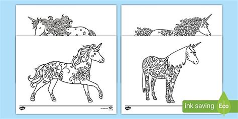 unicorn mindfulness coloring sheets  kids teacher
