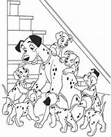 Coloring 101 Disney Dalmatians Book Dogs Kids Print sketch template