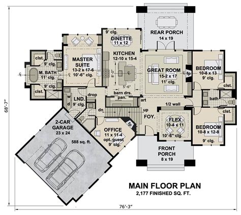 craftsman house plan   deluxe master suite  bedrooms plan