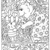 Hidden Coloring Pages Printable Highlights Getcolorings Color sketch template