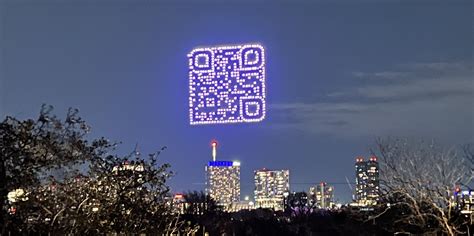 drones formed  qr code  austin texas  sxsw  promote  upcoming sci fi series halo