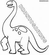 Brontosaurus Colorings sketch template
