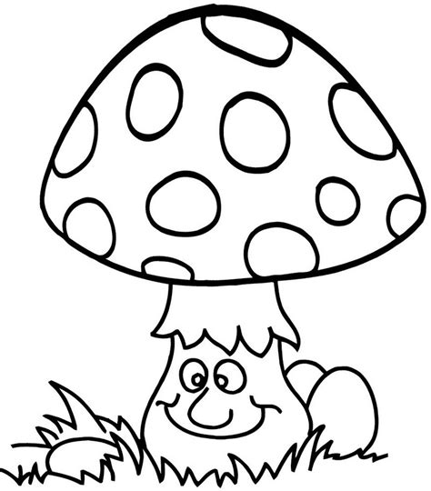 cute  funny mushroom coloring  activity page