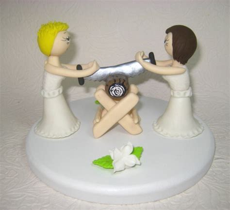 german wedding cake topper same sex cake topper cutting log
