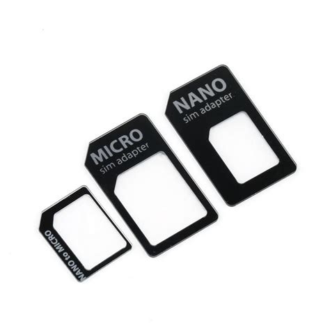 Sim Microsim Adaptor Adapter 3 In 1 For Nano Sim To Micro Standard For