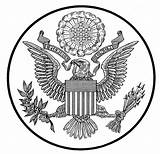 Seal States United Eagle Great Symbols American Tattoo Coloring Unum Pluribus Pages Arms Coat State Bird Feather Birds Choose Board sketch template
