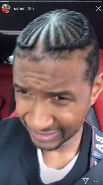 usher unveils  hairstyle   shade begins  photo video