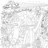 Rick Morty Coloring Pages Printable Cartoon Book Sheets Drawing Ausmalen Scribblefun Zum Adult Adults Adventure Time Printables Kids Action Ausmalbilder sketch template