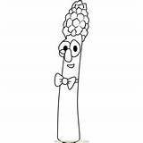 Asparagus Coloring Archibald Pages Junior Veggietales Coloringpages101 sketch template