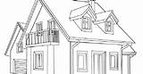 Old House Coloring Pages sketch template