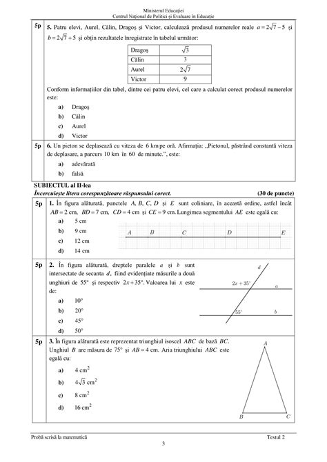 Evaluare Nationala 2022 Vezi Setul 2 De Teste De Antrenament Edu