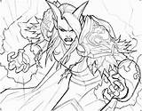 Warcraft Windrunner sketch template