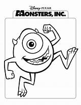 Coloring Pages Monster Inc Monsters Disney Printable Colouring Color Sheets Kids sketch template
