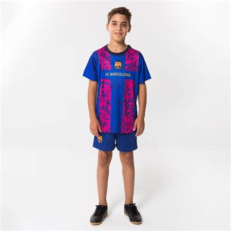 fc barcelona derde tenue  barcelona shirt en broekje voetbaltenue kinderen bolcom