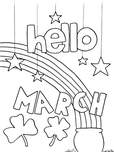 march coloring pages printable