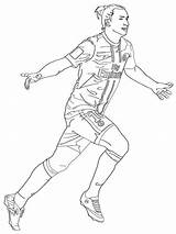 Ibrahimovic Zlatan Coloring Pages Footballer Para Colorir Professional Soccer Players Do Desenho Printable Coloriage Sheets Futebol Neymar Jogadores Imprimer Great sketch template