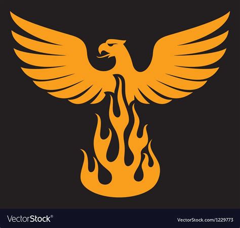 phoenix bird royalty  vector image vectorstock affiliate