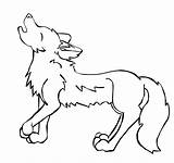Lineart Howling sketch template