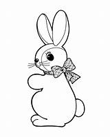 Rabbit Coloring Pages Bunny Printable Color Kids sketch template